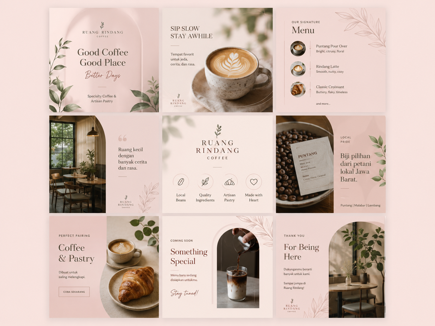 Bloom Botanical, Tampilan keseluruhan grid feed Bloom Botanical