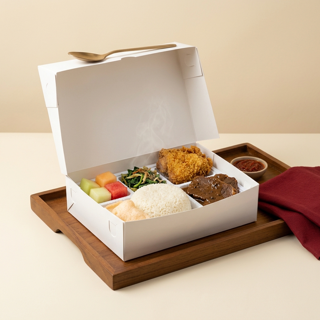 Dapur Tepat, Halaman segmen nasi box meeting dengan spec mode card
