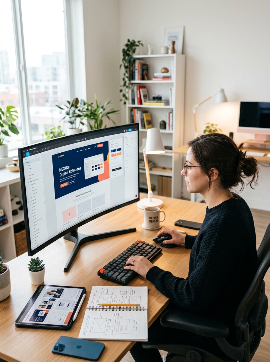 Suasana kerja Jasa Bikin Website